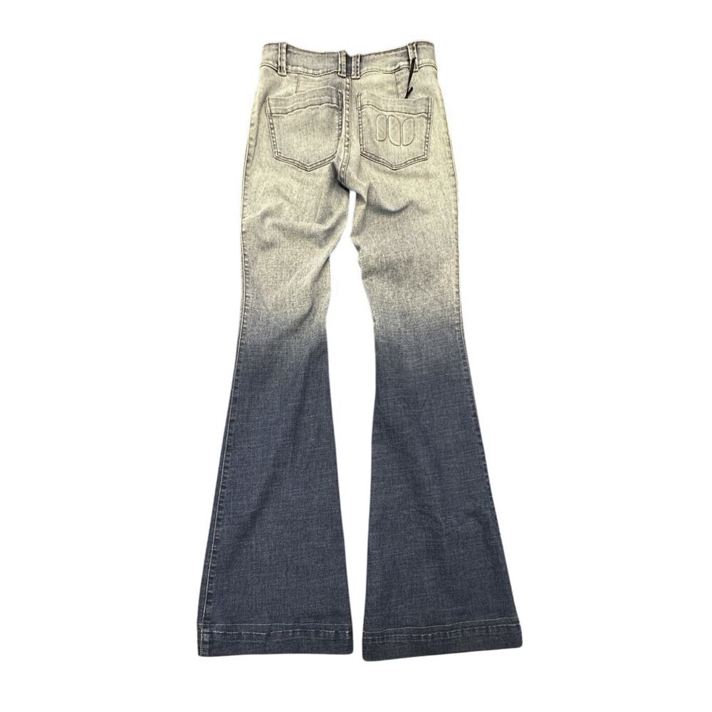 Alvin Valley Doyenne Degrade Wash Ombre Flare Jeans NWT Size 40 Regular - Picture 5 of 8